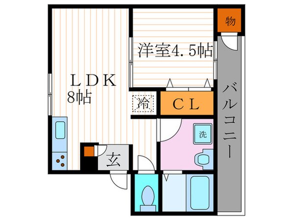 長岡マンションの物件間取画像